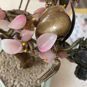 Antique Jan Michael purse tassel necklace